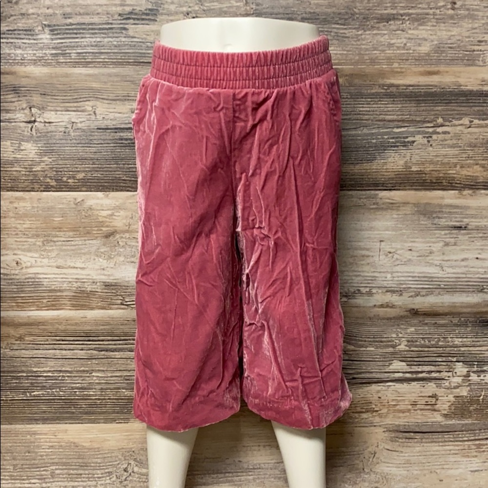 Gymboree Girl's Cropped Wide Leg Velvet Pants NEW